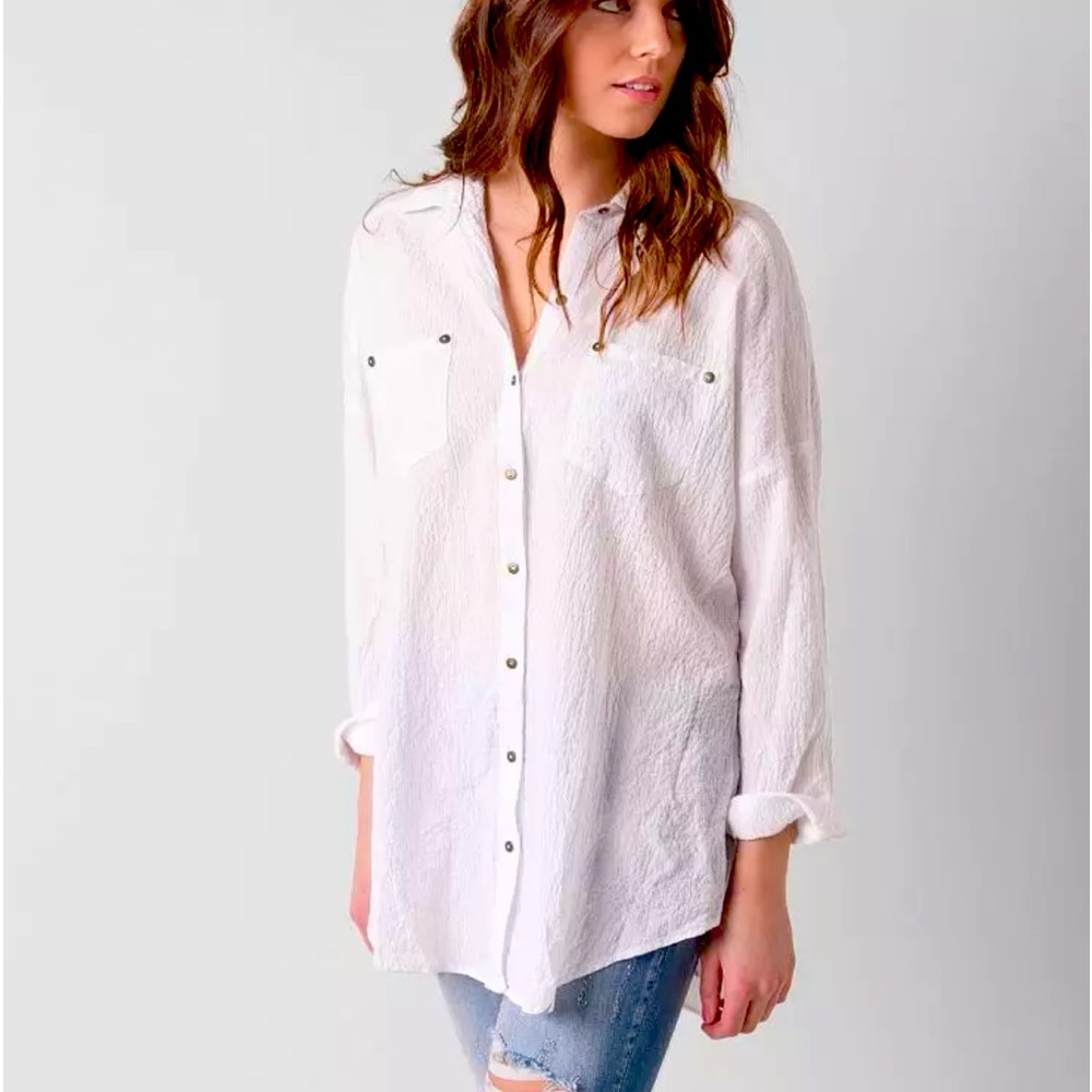 NWOT- Free People Love Her Madly Textured Tunic